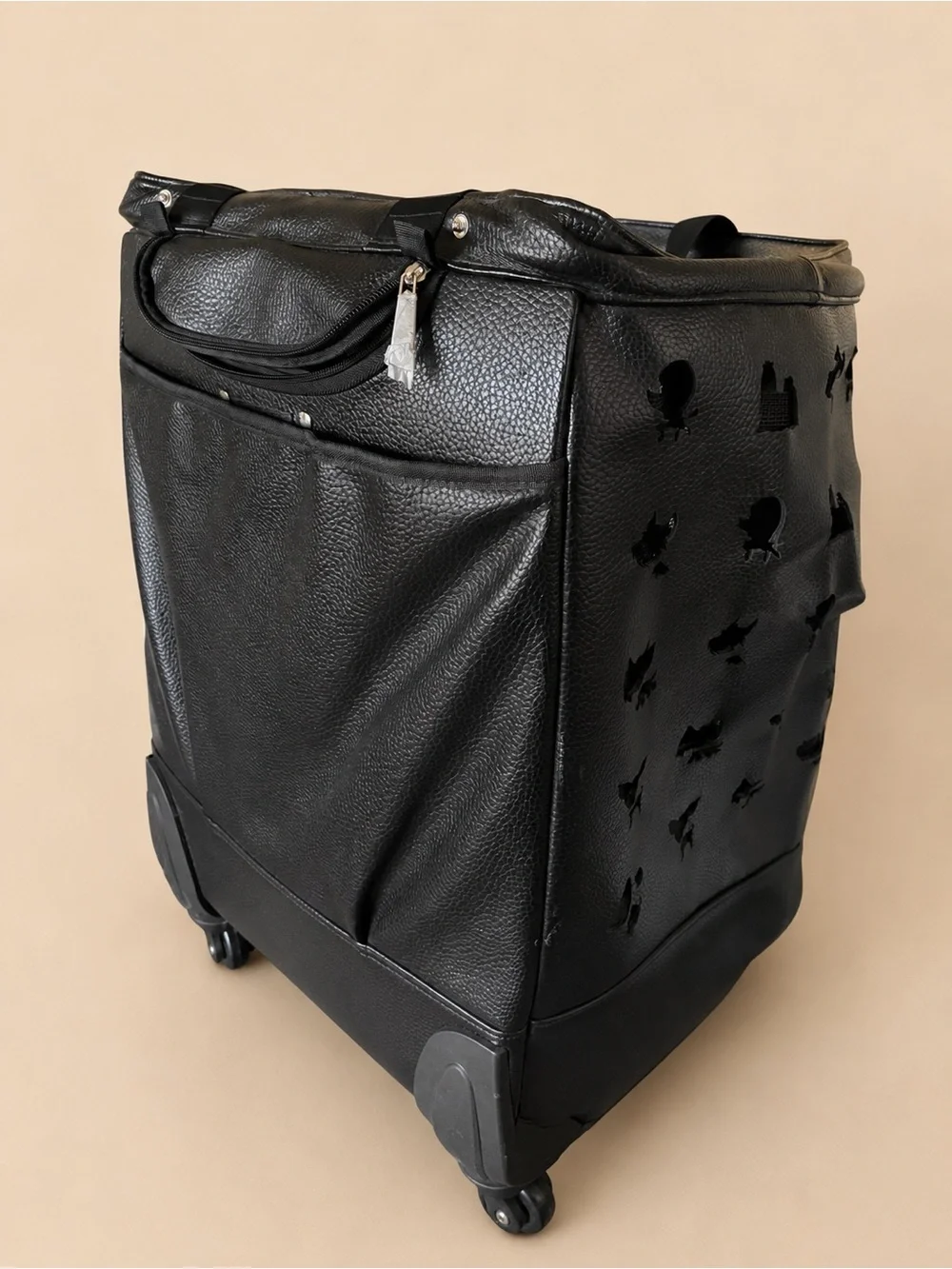 Mystere Shopper Rolling Pet Carrier by JCLA- Jeanne Chinn Los Angeles